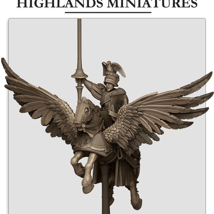 Imperial Fantasy - General on Pegasus - Sunland - Highlands Miniatures