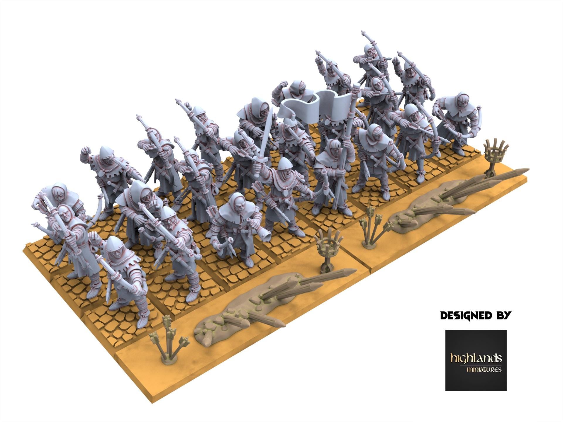 Arthurian Knights - Archer - Gallia - Highlands Miniatures