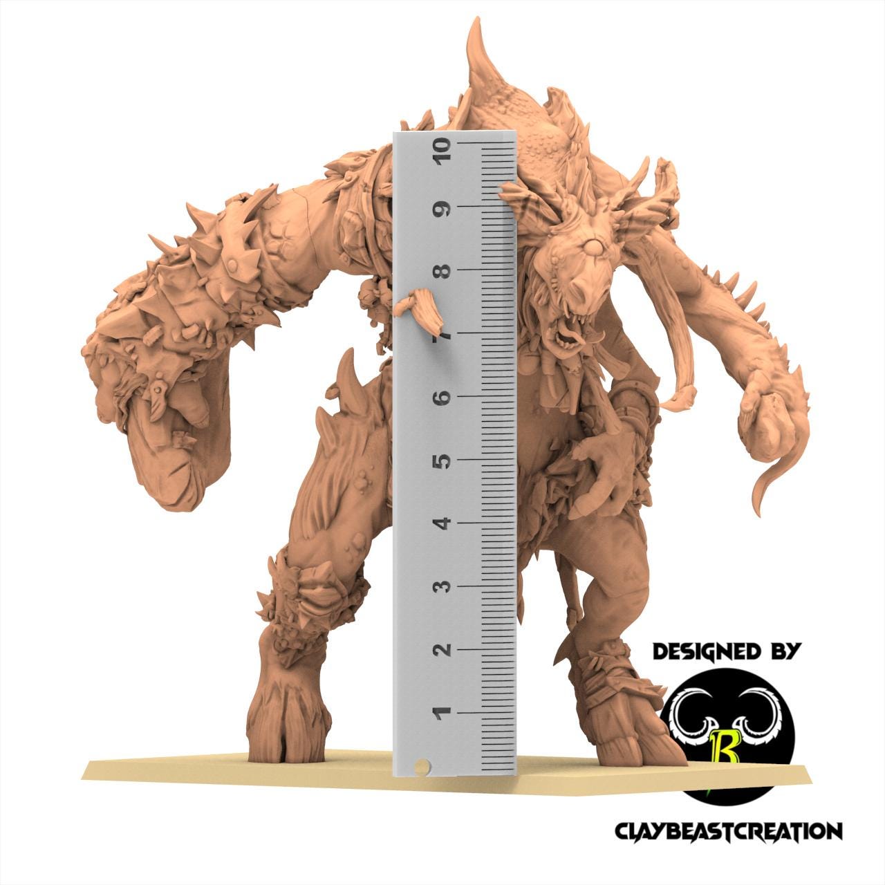 Beastmen - Cyclop Herd Behemont - Fallen Beast - ClayBeastCreation