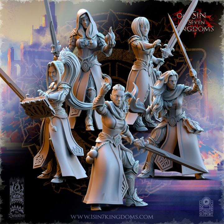 Hight Elves - Sorceress - Silvermoor - The Beholder Miniatures