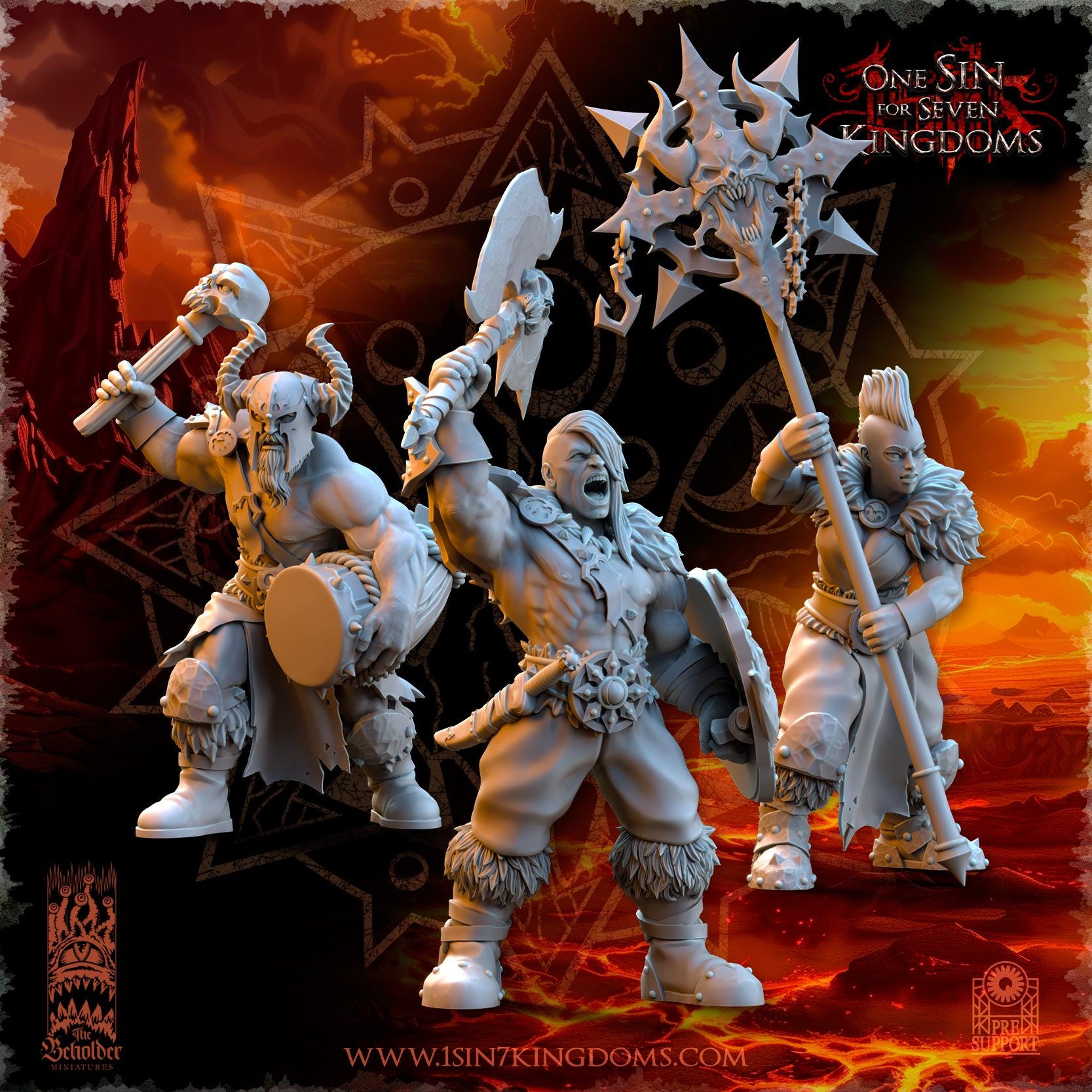 Fantasy Chaos - Barbarians 32mm - Realms of Mayhem - Beholder Miniature