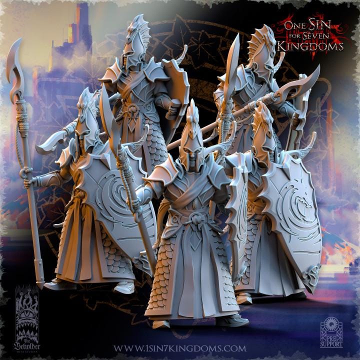 Hight Elves - Ilithien Coastland Militia - Silvermoor - The Beholder Miniatures