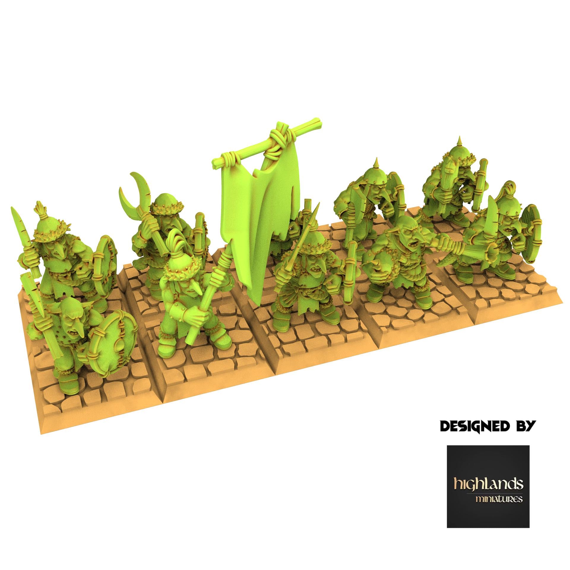 Orc & Goblin - Swordmen - Steppe Goblin - Highlands Miniature