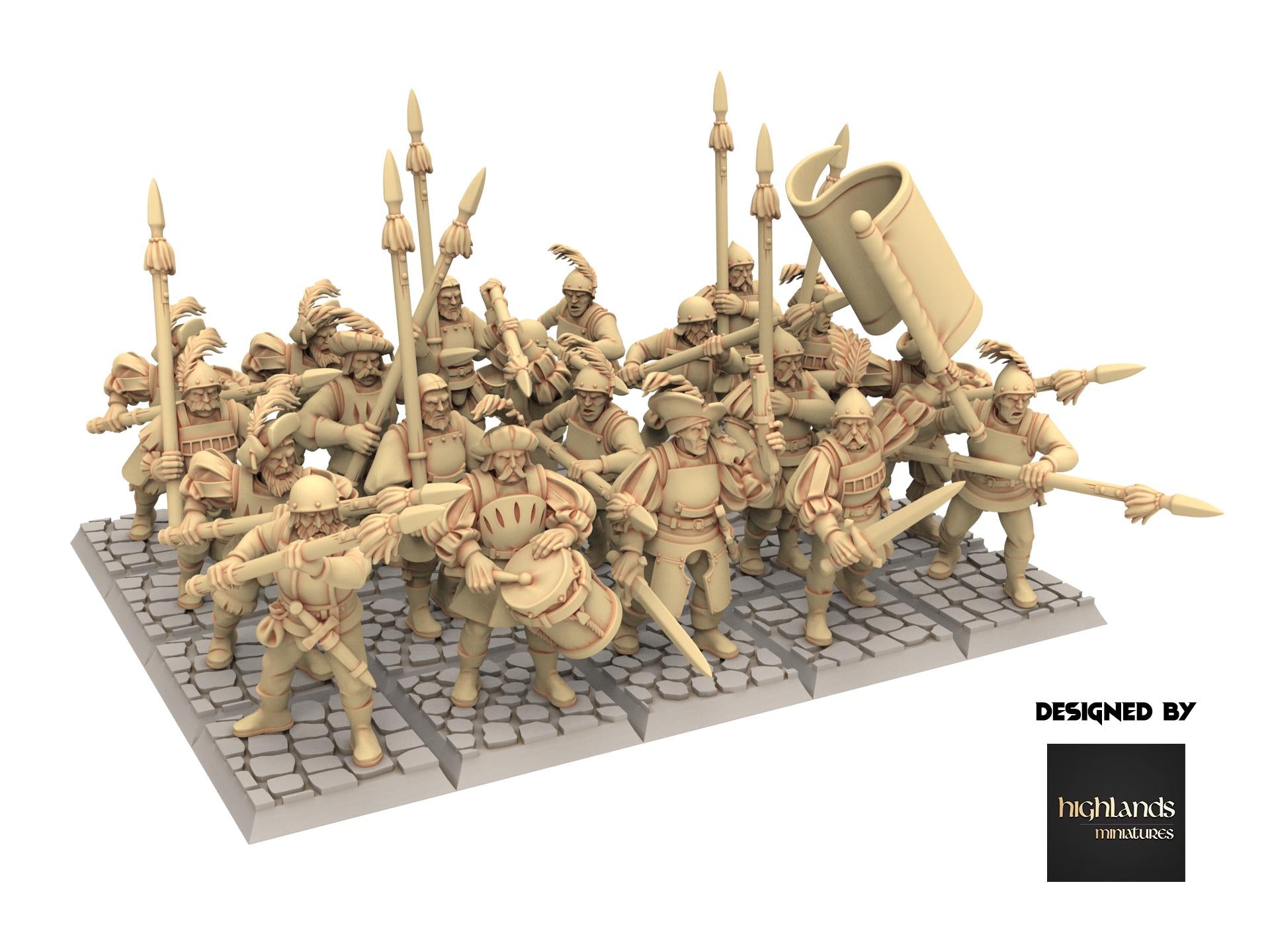 Imperial Fantasy - Spearmen - Sunland - Highlands Miniatures