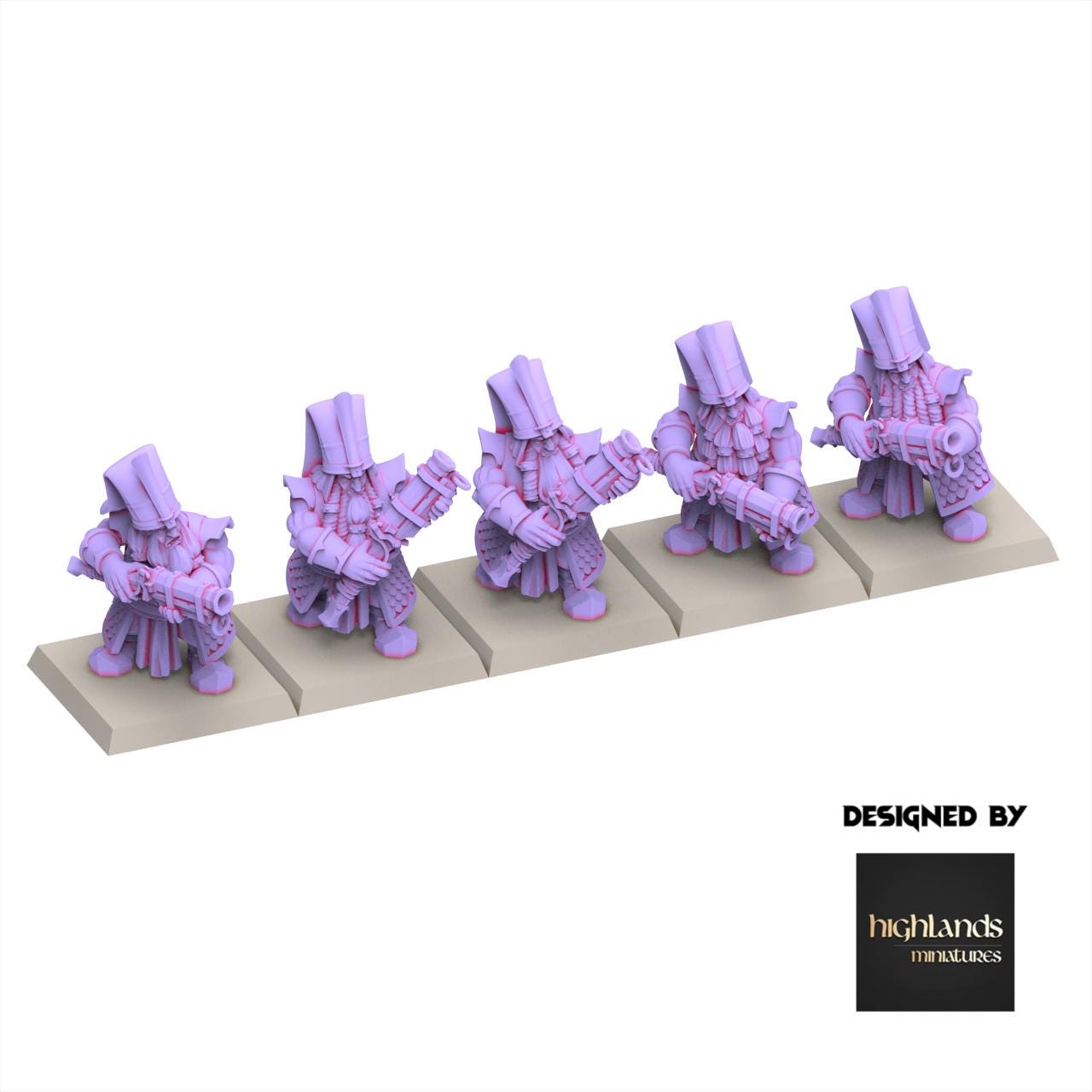 Chaos Dwarves - Shooter With Blunderbuss - Sons of Marduk - Highlands Miniatures
