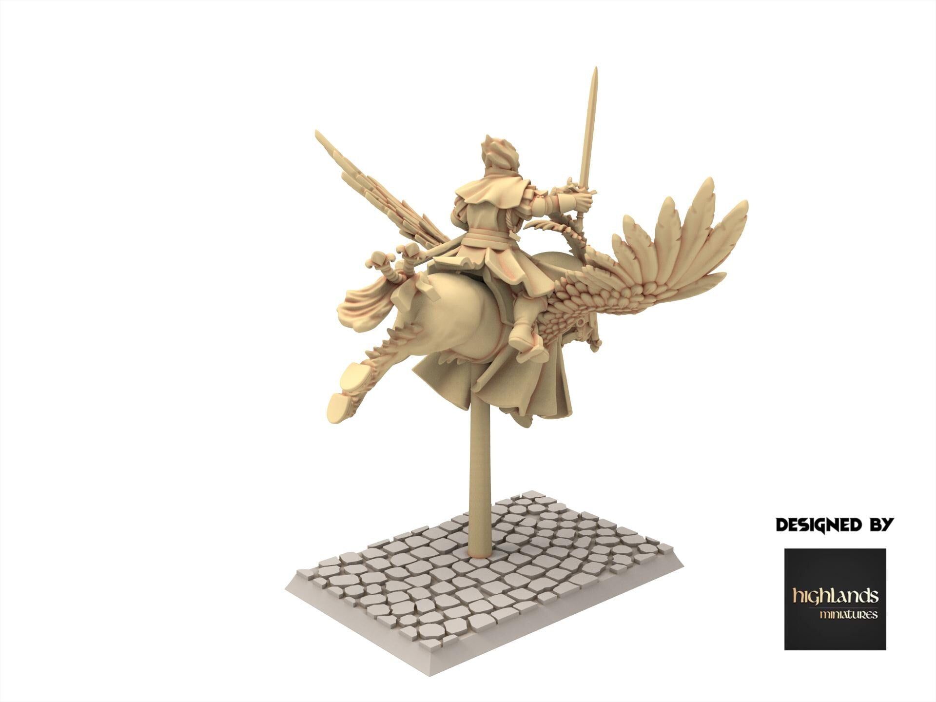 Imperial Fantasy - Lord Wizard on Pegasus - Sunland - Highlands Miniatures