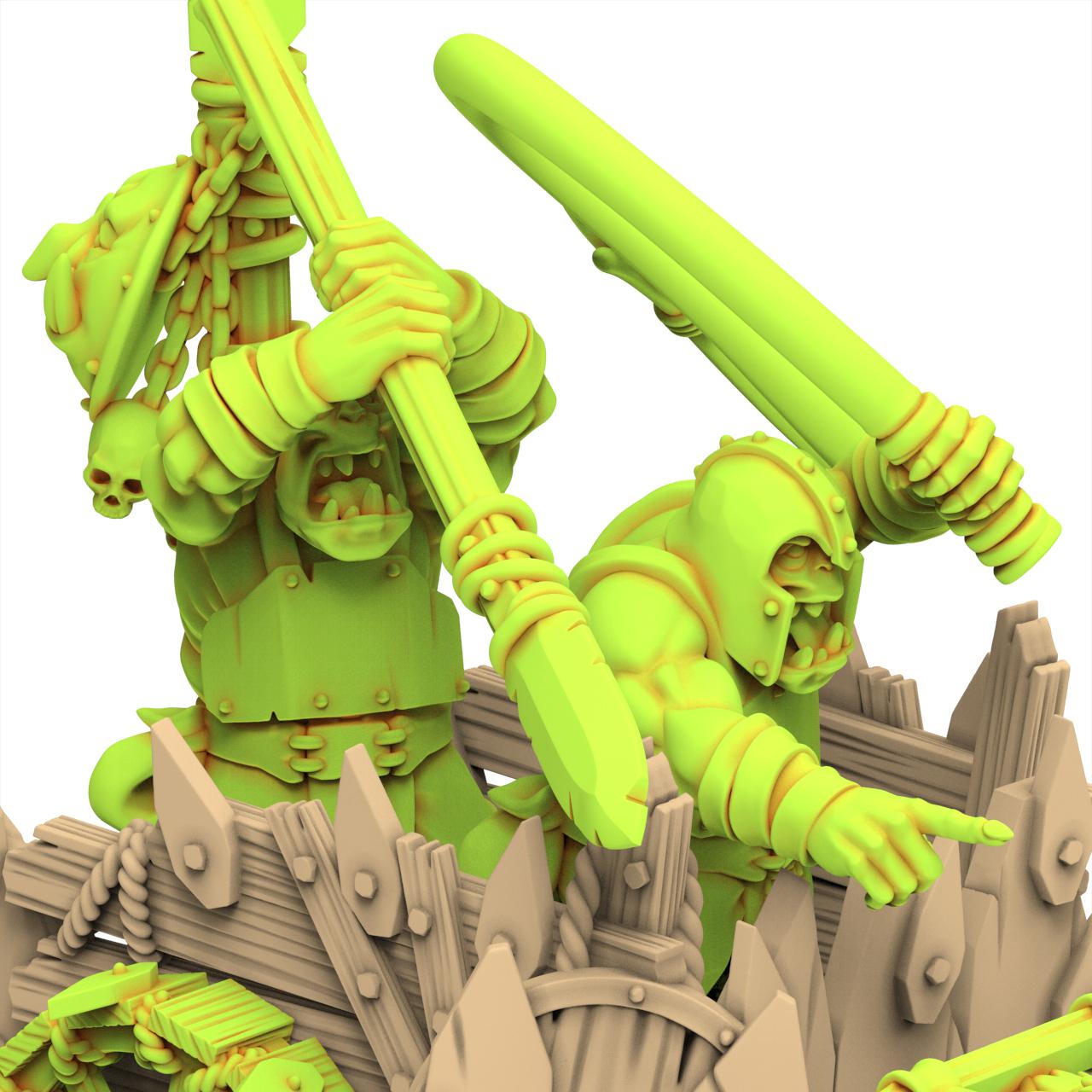 Orc & Goblin - Orc Chariot - Moredhun's Orc - Highlands Miniature