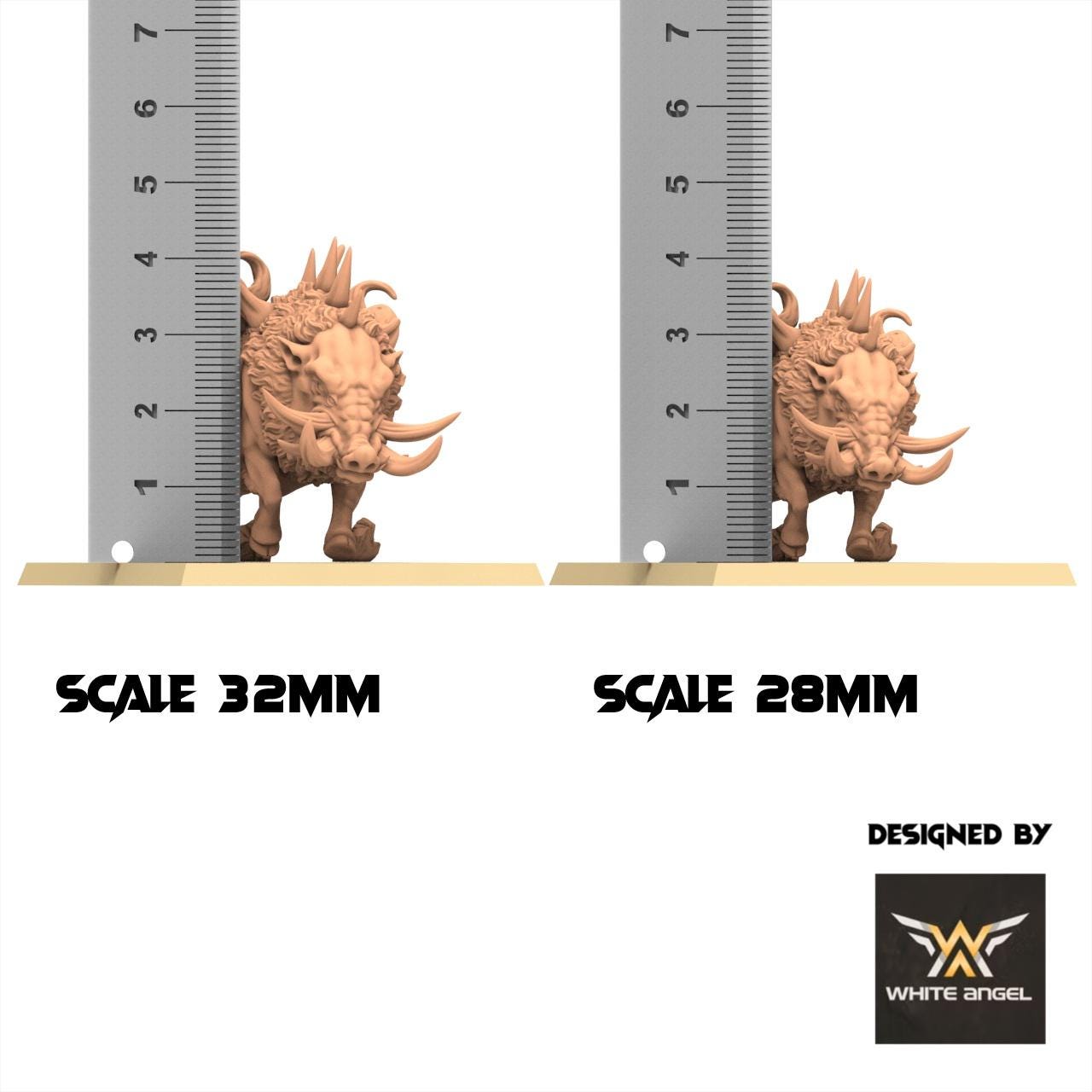 Beastmen - Beast Boar Things - White Angel Miniatures