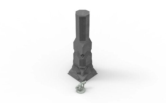 Dwarf mine pillars & stelae usable for lord with the rings, fantasy wargame ... V02-08