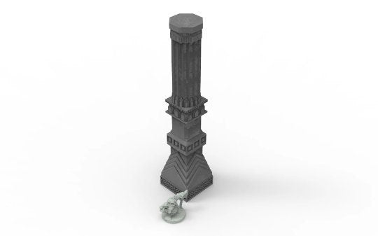 Dwarf mine pillars & stelae usable for lord of the rings, Erebor, Moria, fantasy wargame ... V09-16