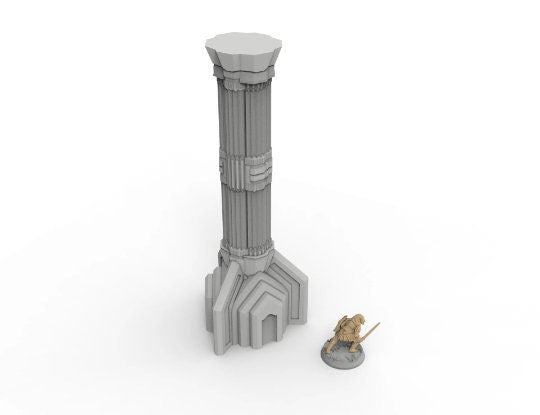 Dwarf mine pillars & stelae usable for lord with the rings, fantasy wargame ... V17-22