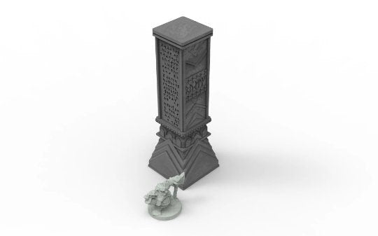 Dwarf mine pillars & stelae usable for lord of the rings, Erebor, Moria, fantasy wargame ... V09-16