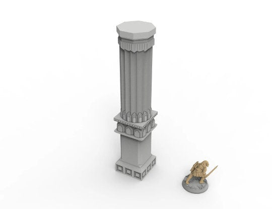 Dwarf mine pillars & stelae usable for lord with the rings, fantasy wargame ... V17-22