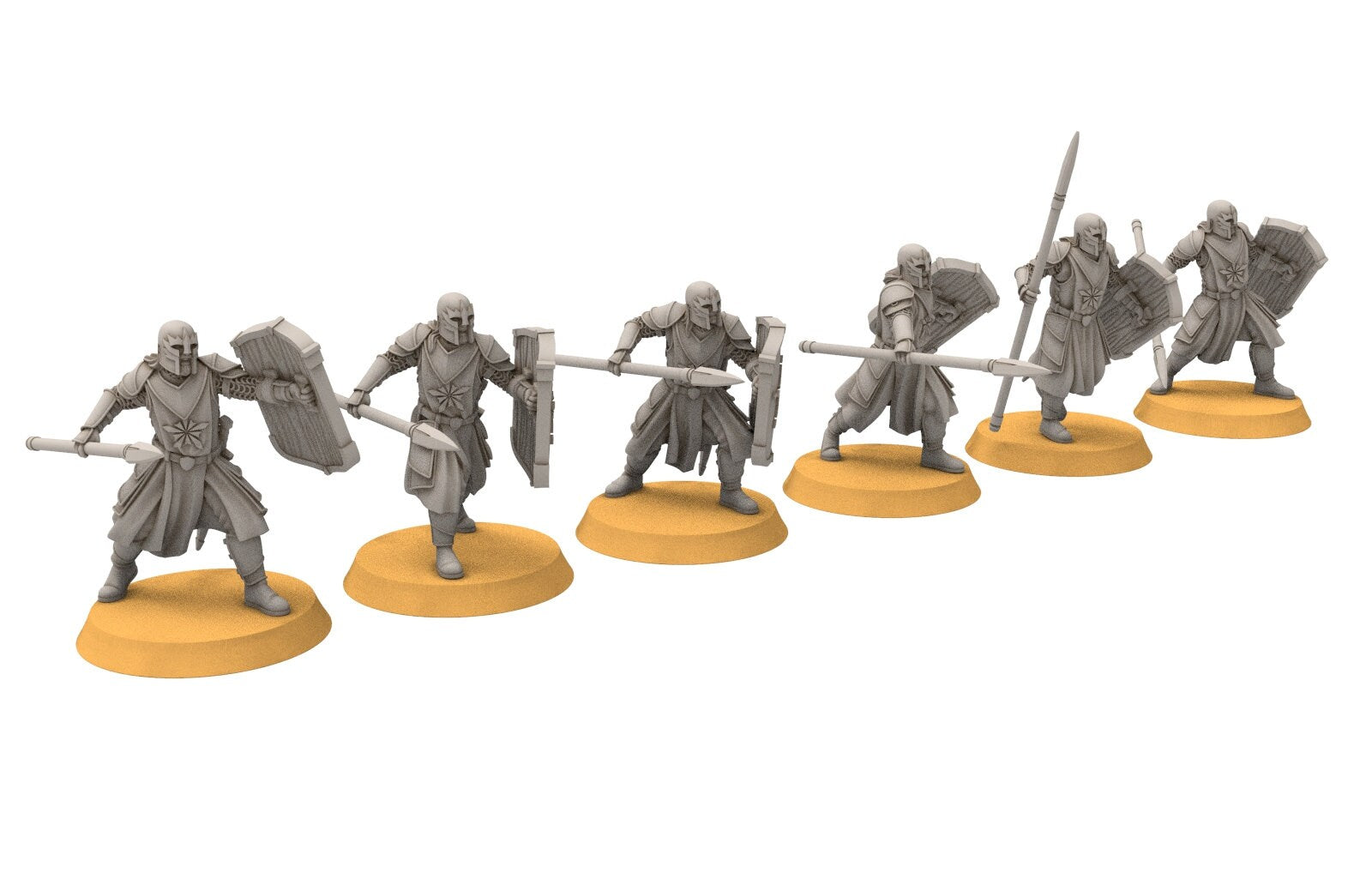 Ornor - spearmen of the Lost Kingdom of the North, Dune Din, Misty Mountains, miniatures for wargame D&D, Lotr...