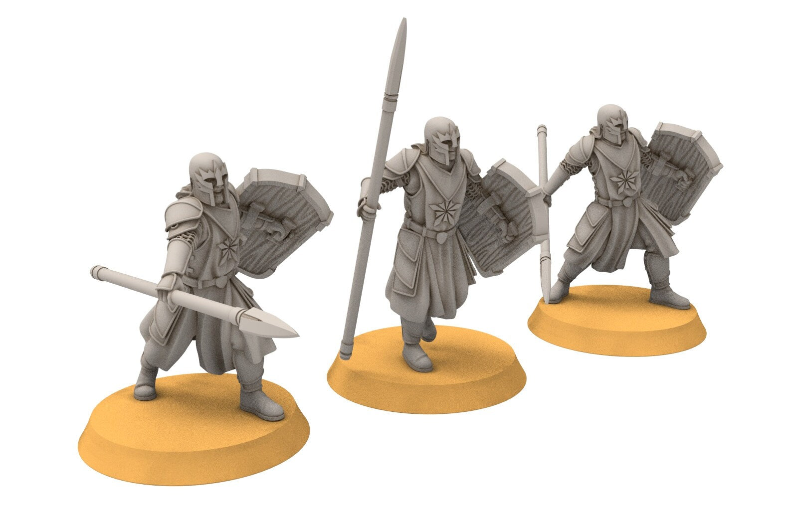 Ornor - spearmen of the Lost Kingdom of the North, Dune Din, Misty Mountains, miniatures for wargame D&D, Lotr...