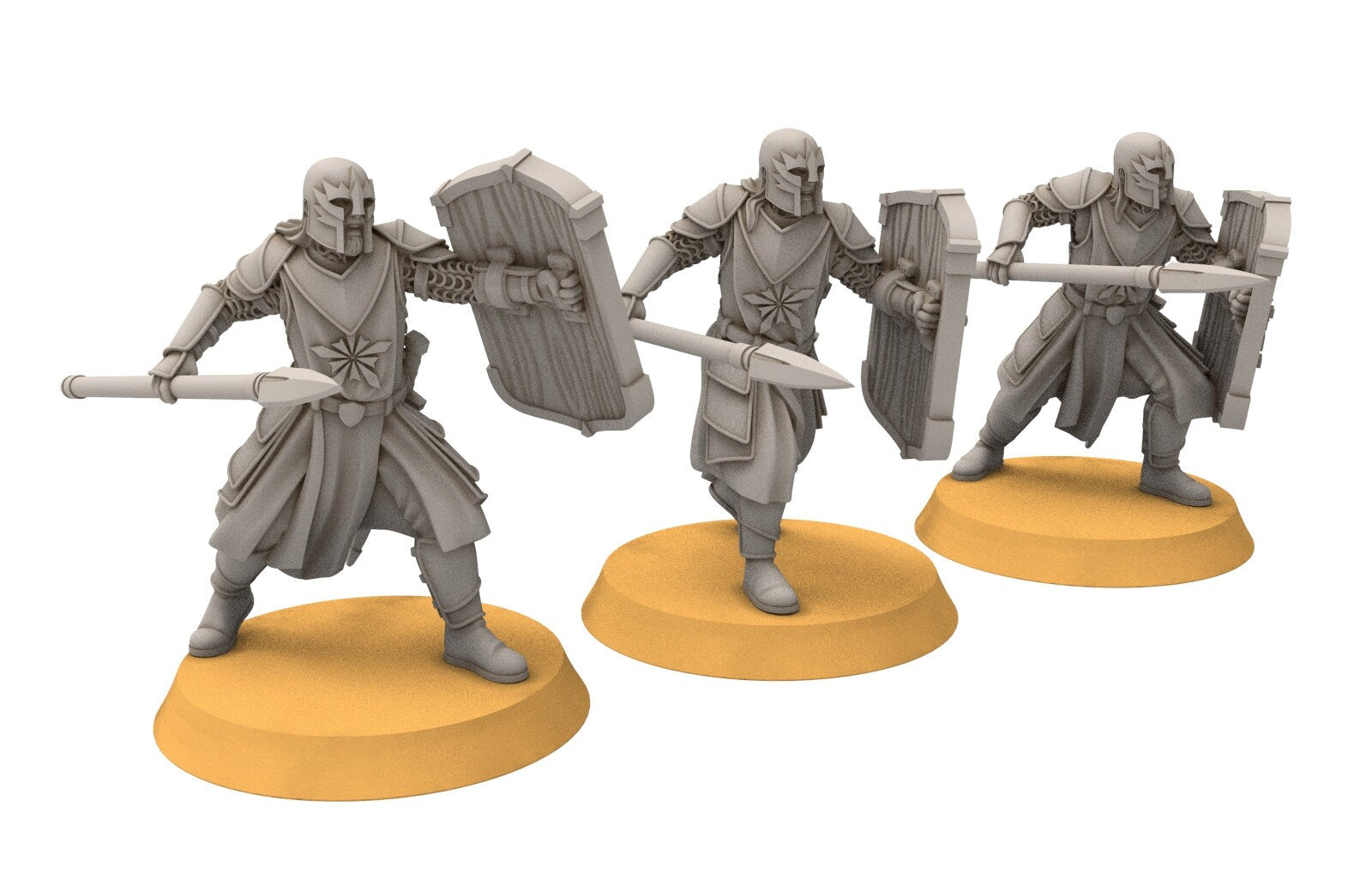 Ornor - spearmen of the Lost Kingdom of the North, Dune Din, Misty Mountains, miniatures for wargame D&D, Lotr...