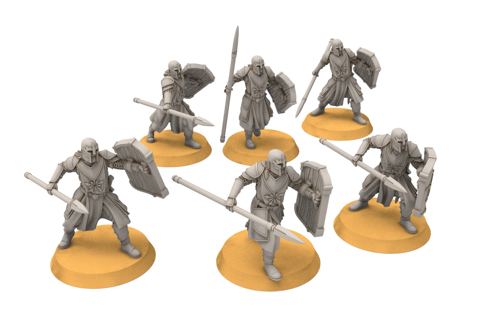 Ornor - spearmen of the Lost Kingdom of the North, Dune Din, Misty Mountains, miniatures for wargame D&D, Lotr...