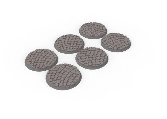 Civil - Lot of 25mm to 64mm round bases & textures usable for Oldhammer, saga, age of sigmar, confrontation, wargame...