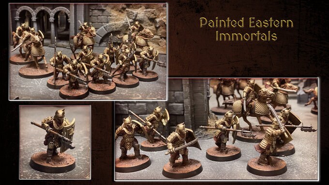 Easterling - Eastern Warriors Drums and banner, fell dark lords humans, Kandahar, Khwarezm, oriental, Rhur, miniatures wargame D&D, Lotr...