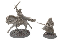 Load image into Gallery viewer, Ornor - Aethelion, King of the Lost Kingdom of the North, Dune Din, Misty Mountains, miniatures for wargame D&amp;D, Lotr...
