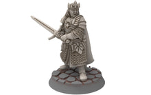 Load image into Gallery viewer, Ornor - Aethelion, King of the Lost Kingdom of the North, Dune Din, Misty Mountains, miniatures for wargame D&amp;D, Lotr...
