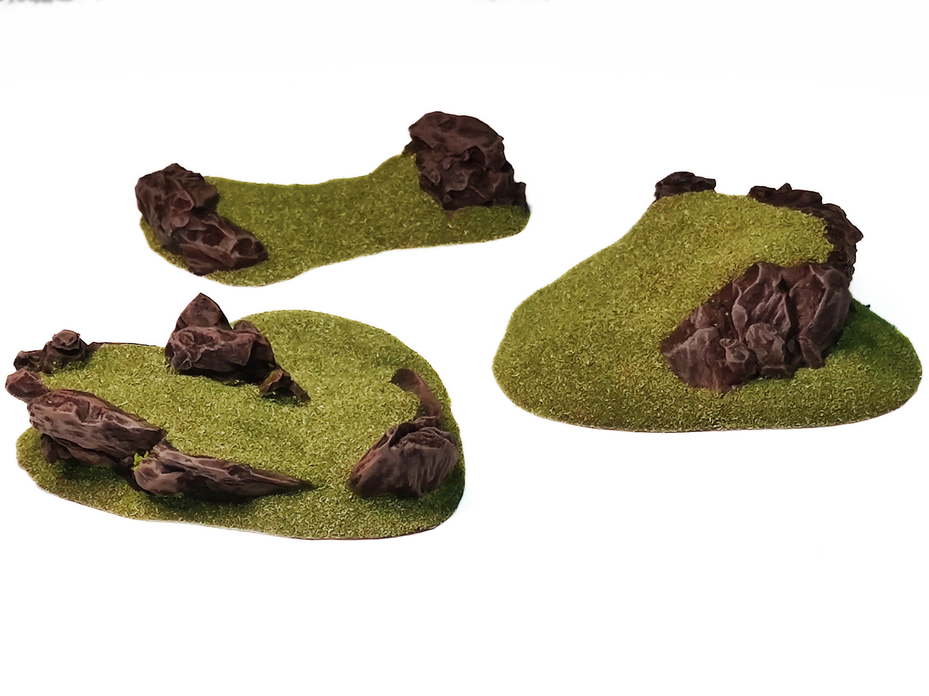 Terrain - Hills, Middle rings miniatures terrain scenery for wargame D&D, Lotr... The Printing Goes Ever On