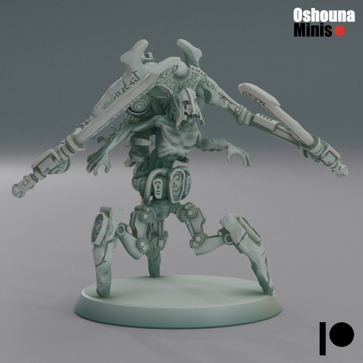 Doomed Empire - Tripod Guardian with dual swords, immortal legion, resurrect, silent king's army