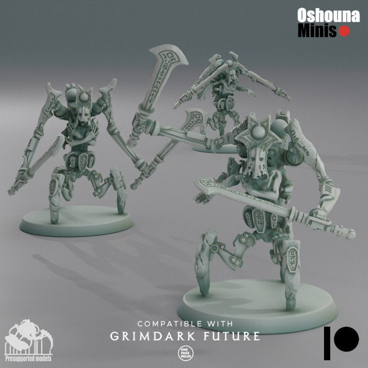 Doomed Empire - Tripod Guardian with spears, immortal legion, resurrect, silent king's army