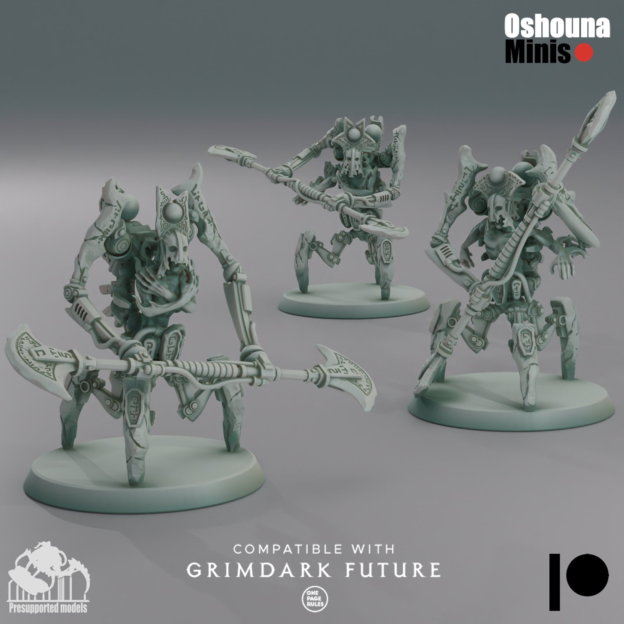 Doomed Empire - Tripod Guardian with spears, immortal legion, resurrect, silent king's army