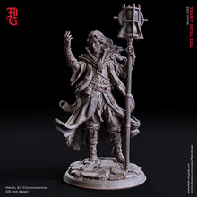 Charger l&#39;image dans la galerie, Humans - Heian, Elf Chronomancer Sorcerer/Wizard, for Wargames, Pathfinder, Dungeons &amp; Dragons and other TTRPG.
