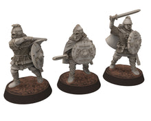 Load image into Gallery viewer, Vendel Era - Wulf, Iconic Hero Epic Warrior 7 century, miniatures 28mm, Infantry for wargame Historical Saga... Medbury miniature
