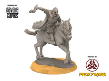 Load image into Gallery viewer, Rohan - West Human Captain, Knight of Rohan, the Horse-lords, rider of the mark, minis for wargame D&amp;D, Lotr...
