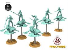 Load image into Gallery viewer, Dark City - Warriors on Dark Slicers, Prime Leader of The Obsessed Tortured warriors, Sadistic soldiers Dark eldar drow
