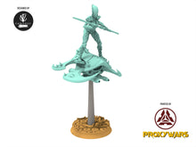 Load image into Gallery viewer, Dark City - Warriors on Dark Slicers, Prime Leader of The Obsessed Tortured warriors, Sadistic soldiers Dark eldar drow
