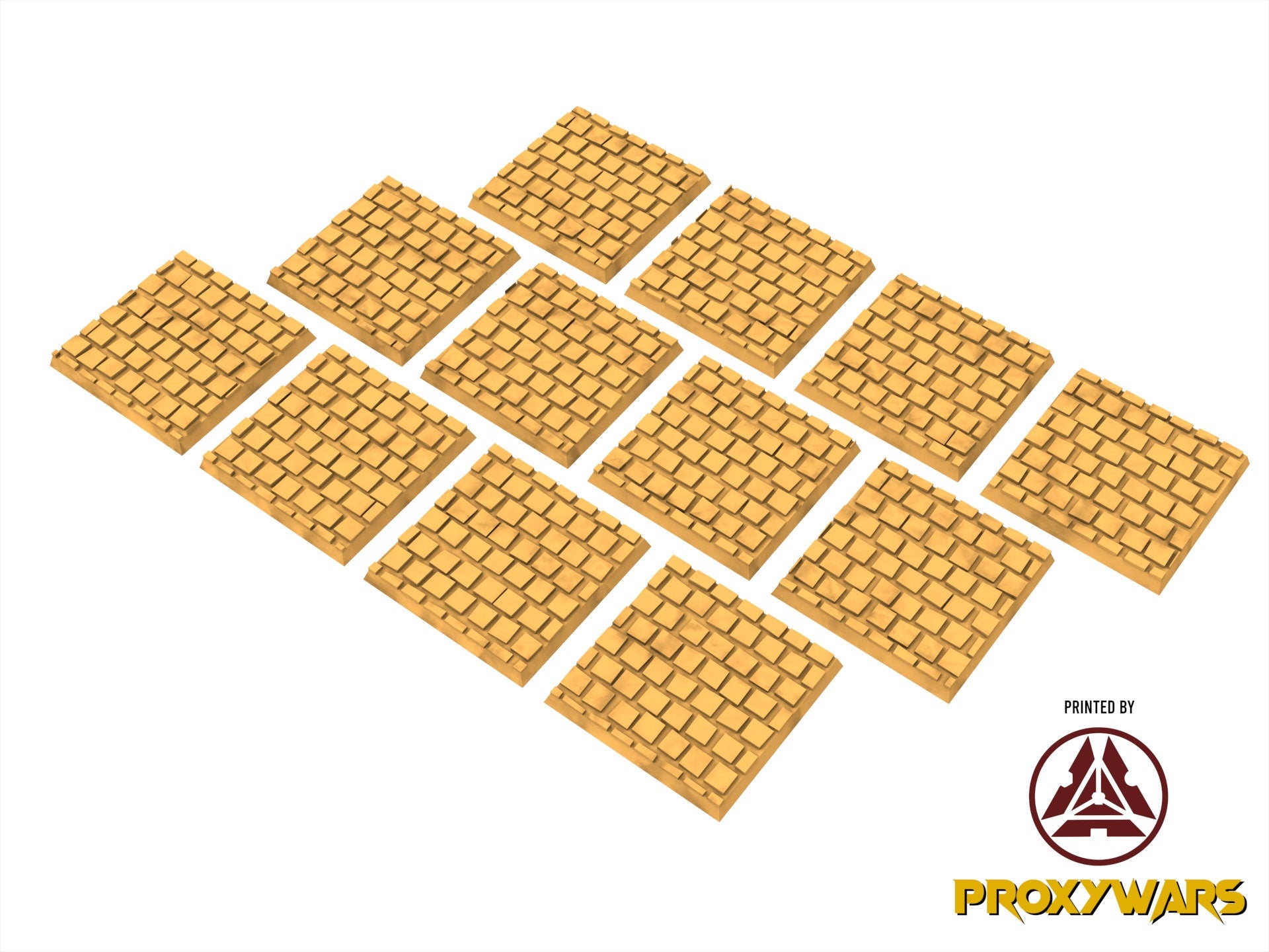 Pavement V2 - Lot of 25mm to 50mm Square bases usable for Oldhammer, 9th age, King of war, Donjon et dragon, Confrontation, wargame...