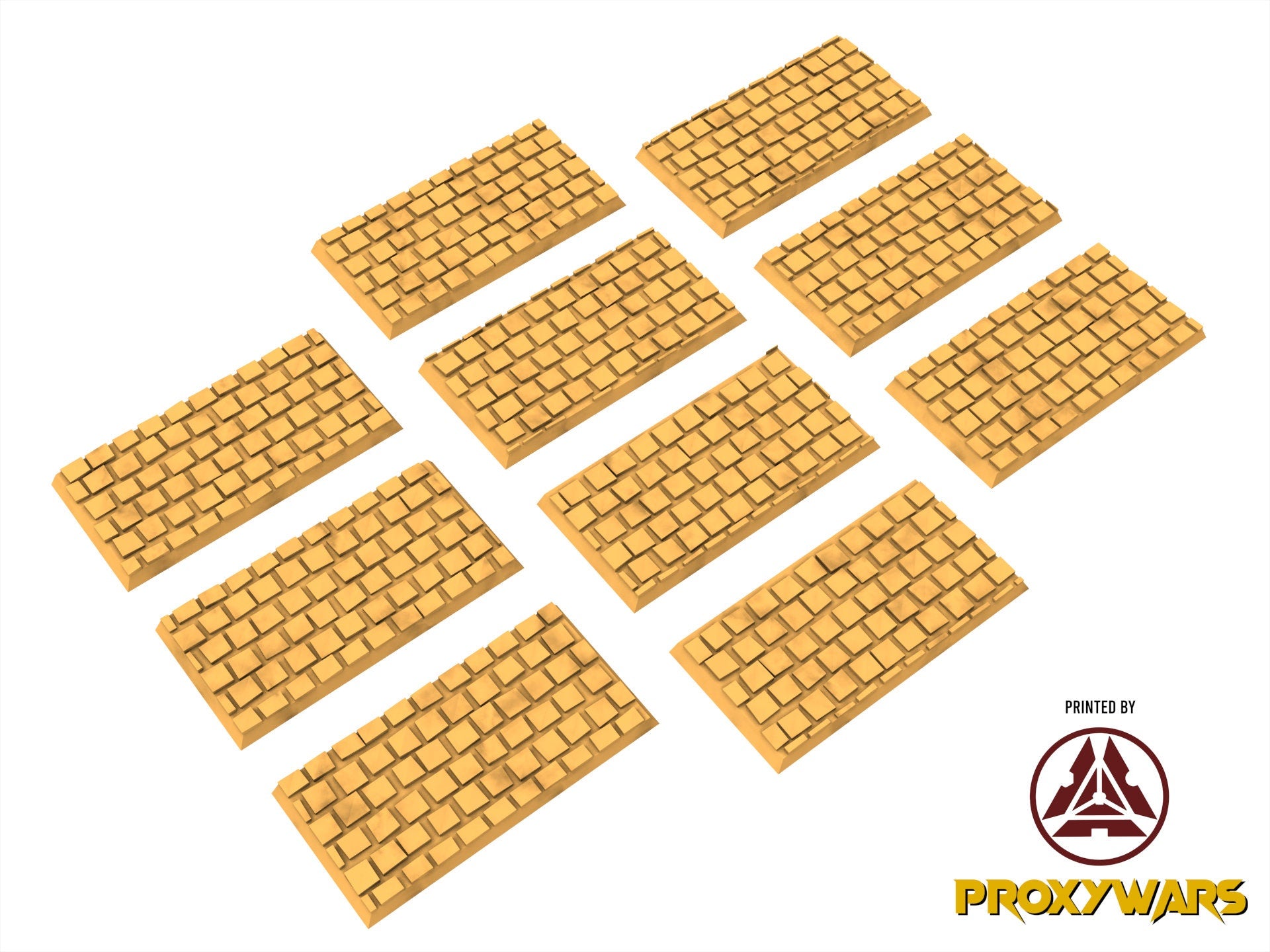 Pavement V2 - Lot of 25x50mm to 100x150mm Rectangular bases usable for Oldhammer, 9th age, King of war, Donjon et dragon