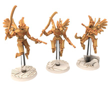 Load image into Gallery viewer, Shield Trackers, Cinan - Anubis - Akhet - Athyr : Assault, Battle Drone, space robot guardians of the Necropolis, Wargame Accessories
