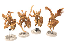 Load image into Gallery viewer, Cinan - Anubis - Akhet - Thout: Assault, Battle Drone, space robot guardians of the Necropolis, modular posable miniatures
