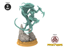 Load image into Gallery viewer, Dark City - Aishling, Grim Death, Prime Leader of The Obsessed Tortured warriors, Sadistic soldiers Dark eldar drow
