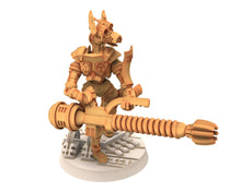 Load image into Gallery viewer, Cinan - Anubis - Chemou - Pakhon : Assault, Battle Drone, space robot guardians of the Necropolis, modular posable miniatures
