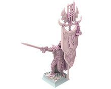 Load image into Gallery viewer, Dark Elves - 28mm Spare Shileds, dark elves, Merciless north pillars usable for 9th Age, Fantasy Battle, Oldhammer, King of war, D&amp;D
