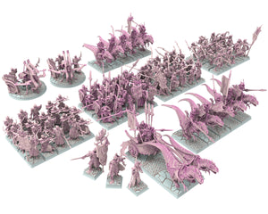 Dark Elves - 32mm Spare Shileds, dark elves, Merciless north pillars usable for 9th Age, Fantasy Battle, Oldhammer, King of war, D&D