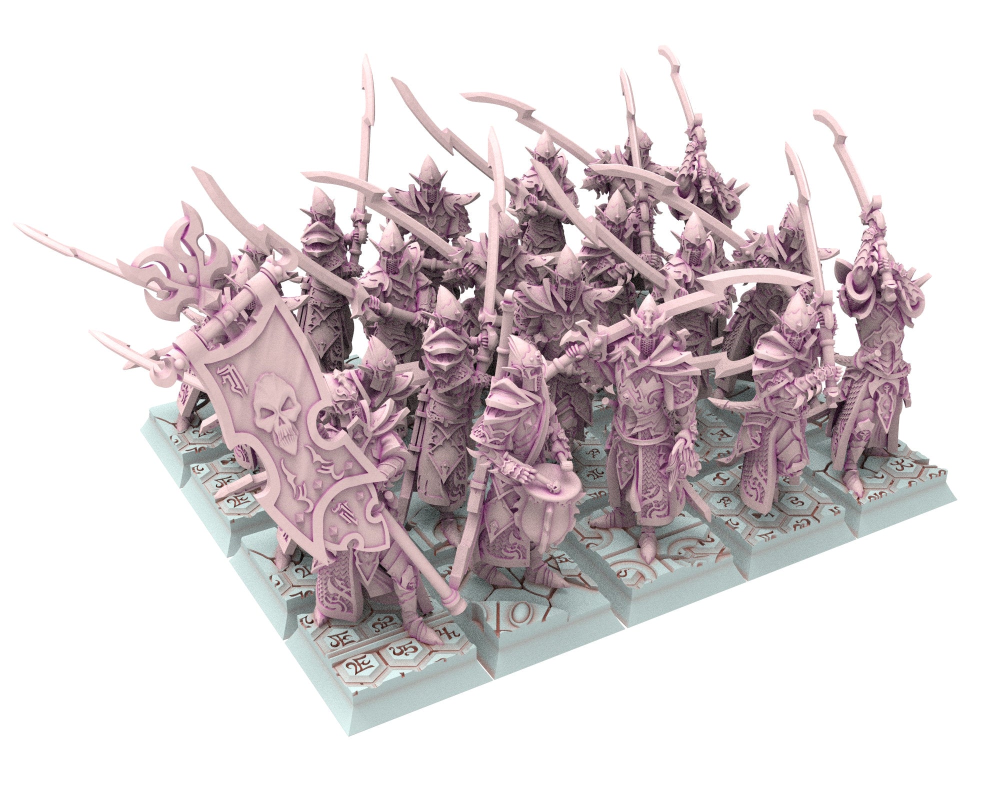 Dark Elves - 28mm Furious Witches, dark elves, Merciless north pillars usable for 9th Age, Fantasy Battle, Oldhammer, King of war, D&D