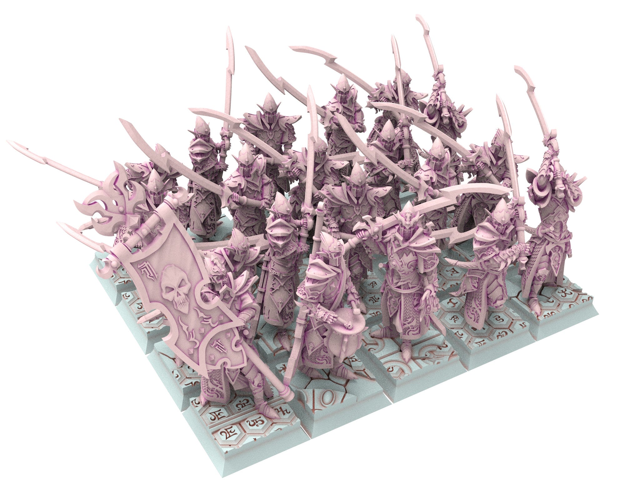 Dark Elves - 28mm Furious Witches, dark elves, Merciless north pillars usable for 9th Age, Fantasy Battle, Oldhammer, King of war, D&D