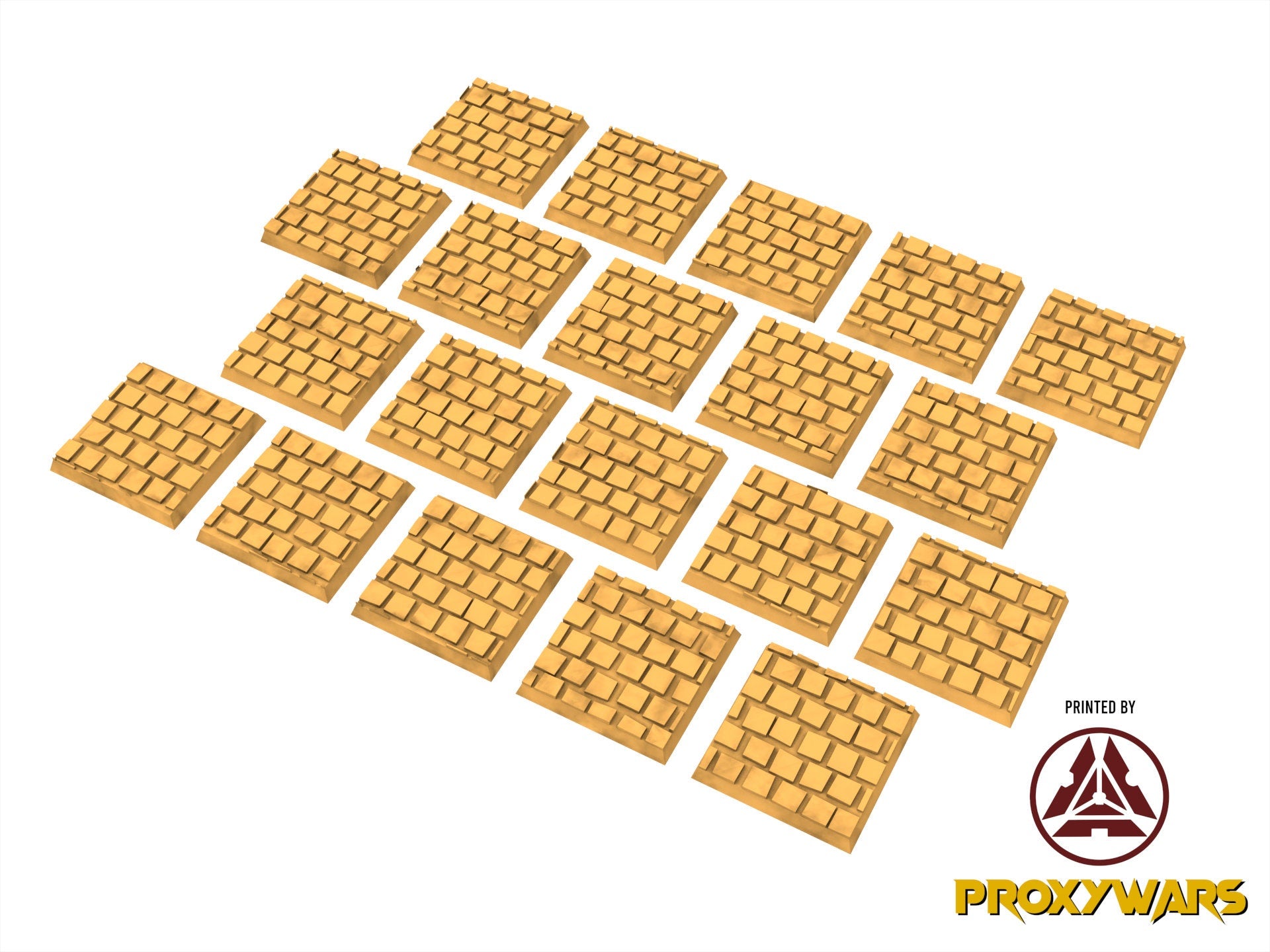 Pavement V2 - Lot of 25mm to 50mm Square bases usable for Oldhammer, 9th age, King of war, Donjon et dragon, Confrontation, wargame...