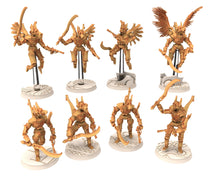 Load image into Gallery viewer, Cinan - Anubis - Akhet - Athyr : Assault, Battle Drone, space robot guardians of the Necropolis, modular posable miniatures
