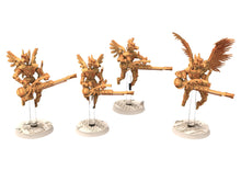 Load image into Gallery viewer, Cinan - Anubis - Chemou - Payni : Assault, Battle Drone, space robot guardians of the Necropolis, modular posable miniatures
