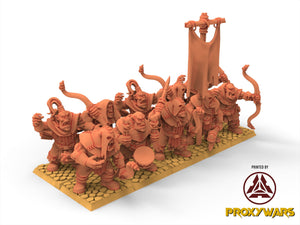 Cinan - Anubis - Chemou - Payni : Assault, Battle Drone, space robot guardians of the Necropolis, modular posable miniatures