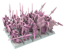 Load image into Gallery viewer, Dark Elves - 32mm Great banner Bearer, dark elves, Merciless north pillars usable for 9th Age, Fantasy Battle, Oldhammer, King of war, D&amp;D
