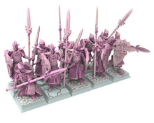 Load image into Gallery viewer, Dark Elves - 32mm Great banner Bearer, dark elves, Merciless north pillars usable for 9th Age, Fantasy Battle, Oldhammer, King of war, D&amp;D
